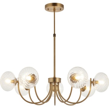 Endon 119224 - Pendel med wireophæng HAGUE 7xG9/5W/230V messing