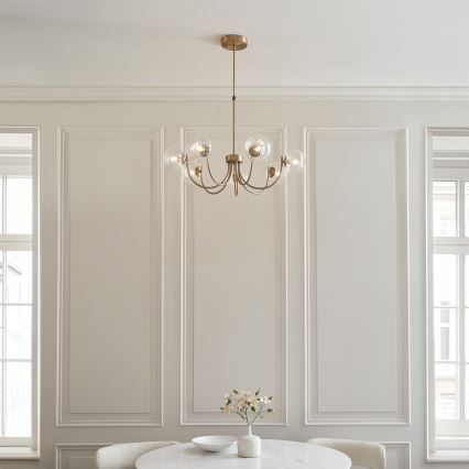 Endon 119224 - Pendel med wireophæng HAGUE 7xG9/5W/230V messing