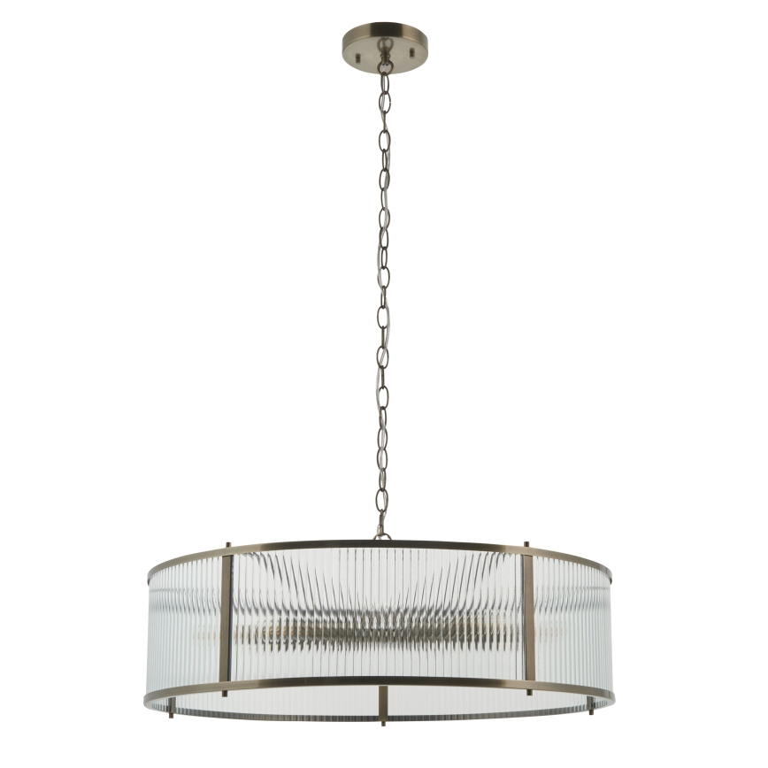 Endon 119455 - Lysekrone på kæde RIDGETON 8xE14/7W/230V messing