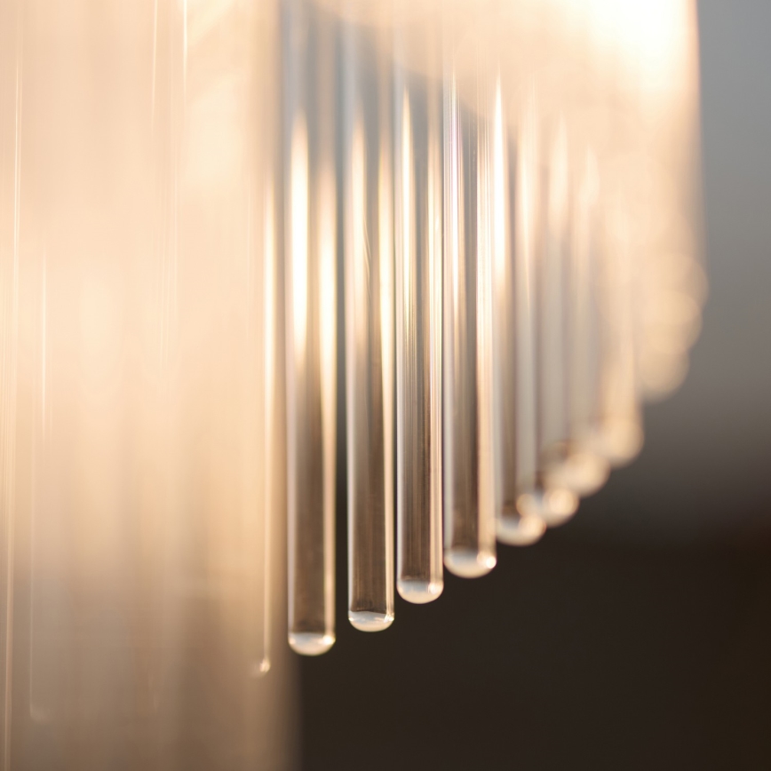 Endon 119492 - Loftmonteret lysekrone MARIETTA 1xE27/10W/230V messing/klar