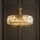 Endon 119610 - Kædeophængt lysekrone VISCONTI 5xE14/6W/230V messing