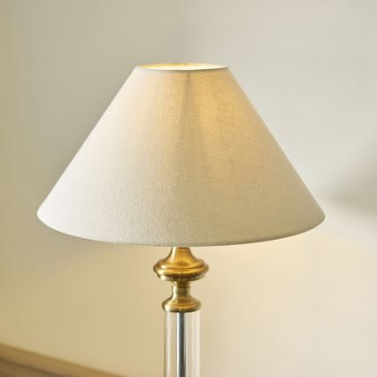 Endon 119972 - Bordlampe AVEBURY 1xE27/10W/230V messing/grå