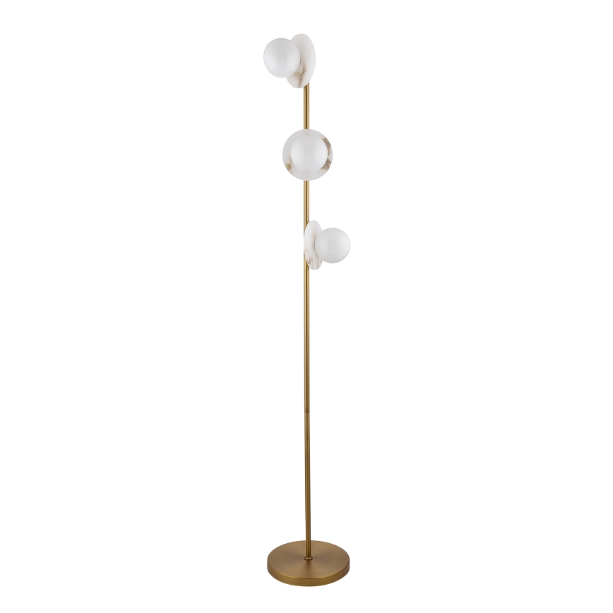 Endon 120042 - Gulvlampe CERCHIO 3xG9/5W/230V messing