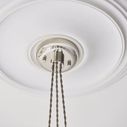 Endon 120644 - Pendellampe med wireophæng 3xE27/10W/230V blank krom