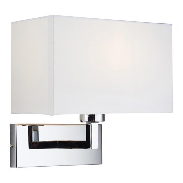 Endon 56373 - Væglampe PICCOLO 1xE27/10W/230V hvid/skinnende krom