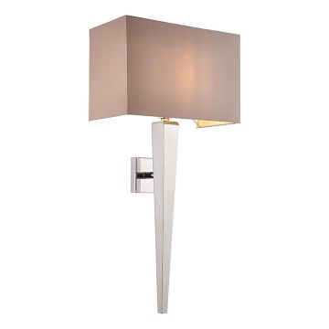 Endon 56706 - Væglampe MORETO 1xE14/7W/230V blank krom/grå