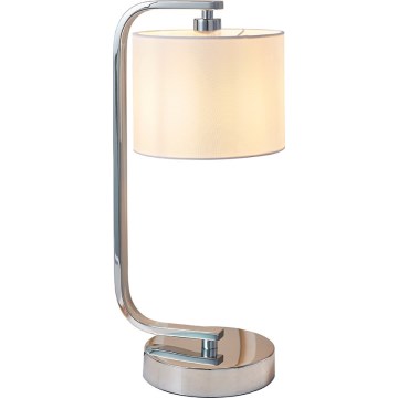Endon 57917 - Dæmpbar bordlampe CANNING 1xE14/40W/230V blank krom/hvid