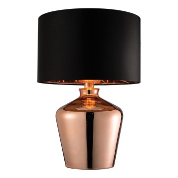 Endon 61149 - Bordlampe WALDORF 1xE27/10W/230V kobber/sort