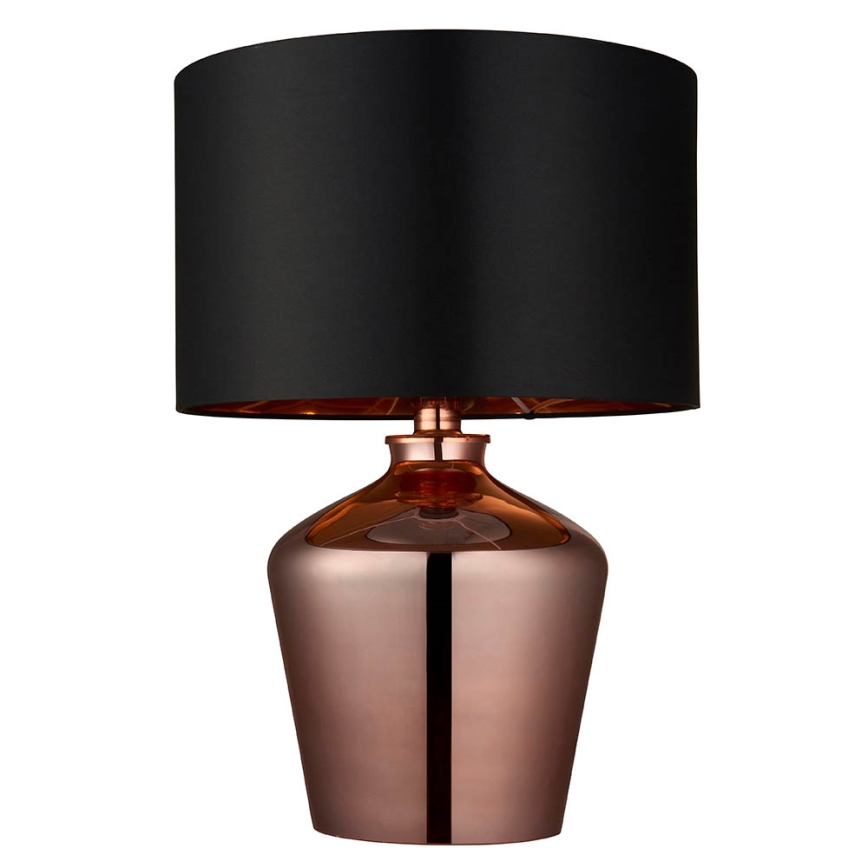 Endon 61149 - Bordlampe WALDORF 1xE27/10W/230V kobber/sort