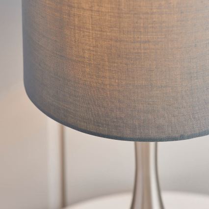 Endon 61192 - Bordlampe dæmpbar PICCADILLY 1xE14/40W/230V mat krom/grå