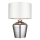 Endon 61198 - Bordlampe WALDORF 1xE27/10W/230V skinnende krom/hvid