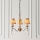 Endon 63628 - Lysekrone med kæde STANFORD 3xE14/40W/230V messing/beige