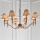 Endon 63629 - Lysekrone med kæde STANFORD 8xE14/40W/230V messing/beige