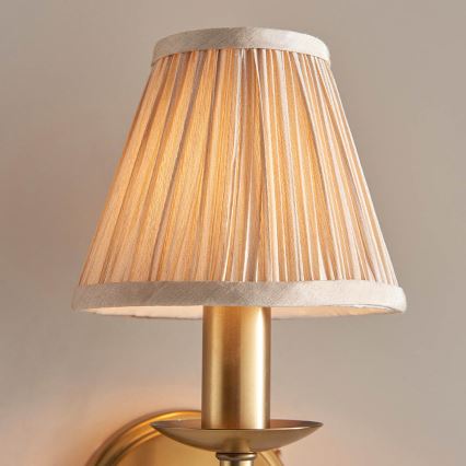Endon 63653 - Væglampe STANFORD 1xE14/40W/230V messing/beige