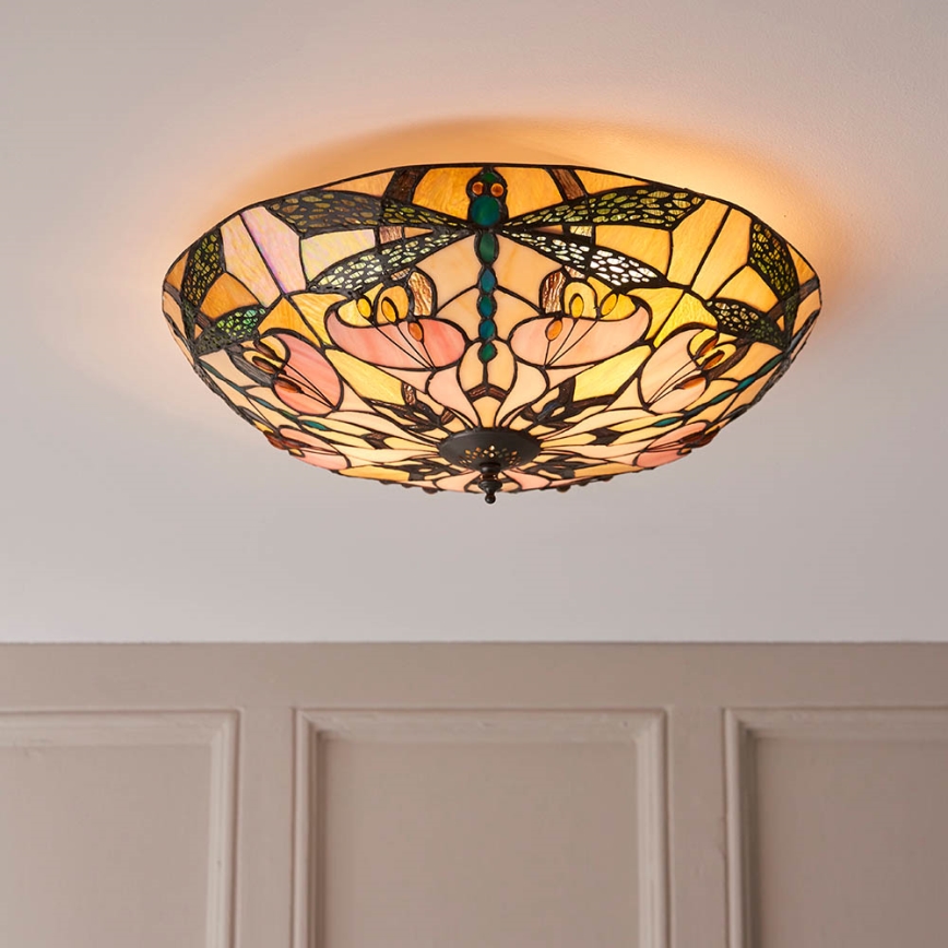 Endon 63922 - Loftlampe ASHTON 2xE27/60W/230V diameter 45 cm