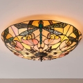 Endon 63922 - Tiffany-loftlampe ASHTON 2xE27/60W/230V Ø 45 cm