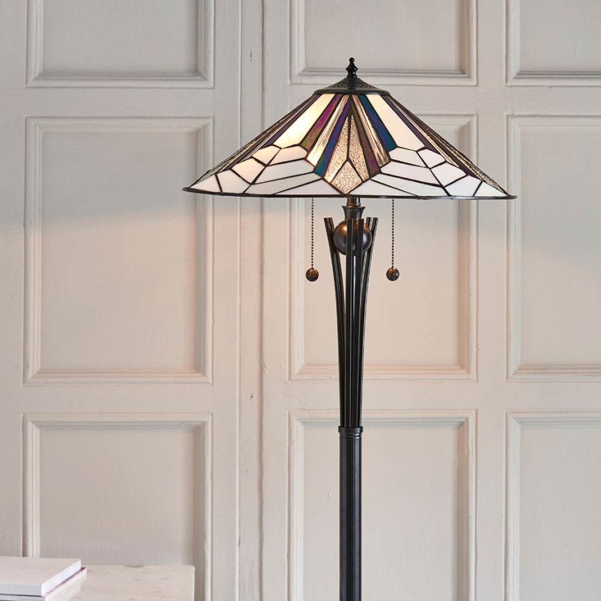 Endon 63934 - Gulvlampe ASTORIA 2xE27/60W/230V diameter 48 cm