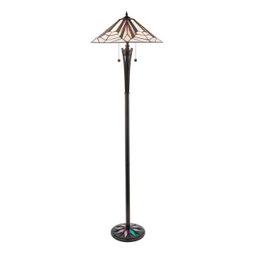Endon 63934 - Gulvlampe Tiffany ASTORIA 2xE27/60W/230V pr. 48 cm