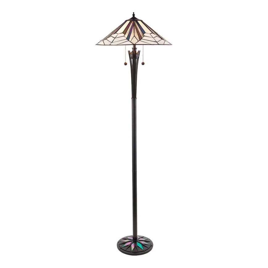 Endon 63934 - Gulvlampe Tiffany ASTORIA 2xE27/60W/230V pr. 48 cm