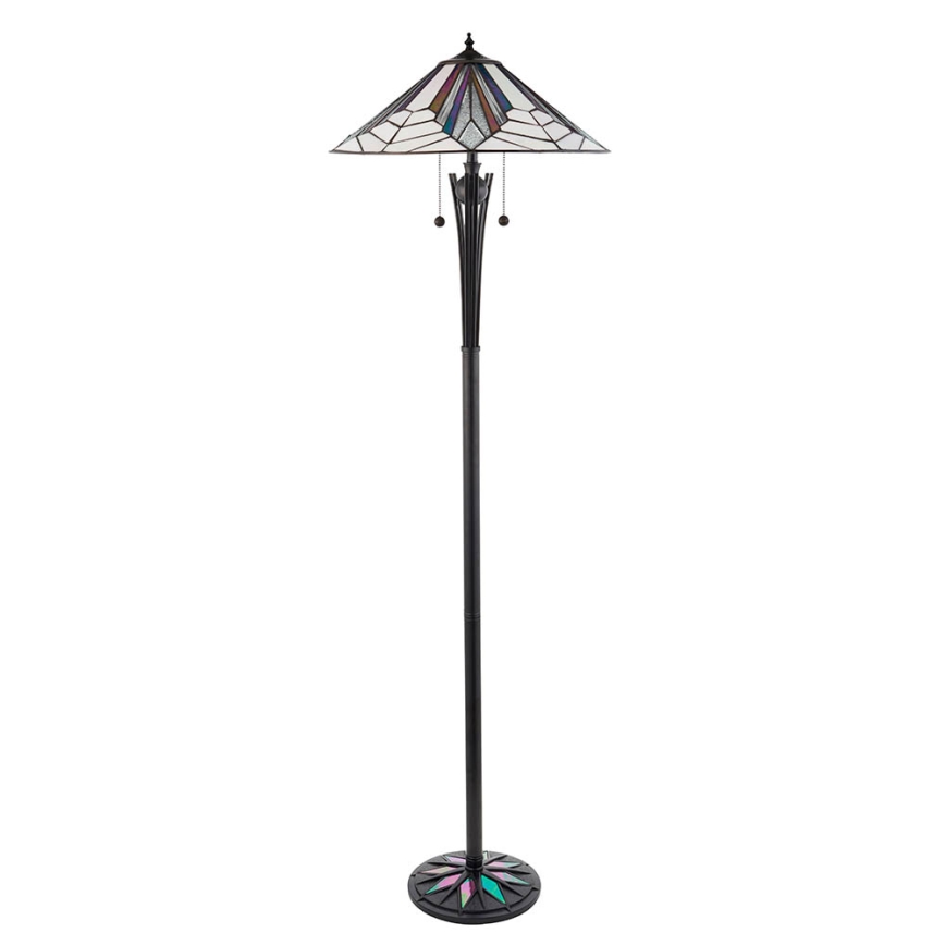 Endon 63934 - Gulvlampe Tiffany ASTORIA 2xE27/60W/230V pr. 48 cm