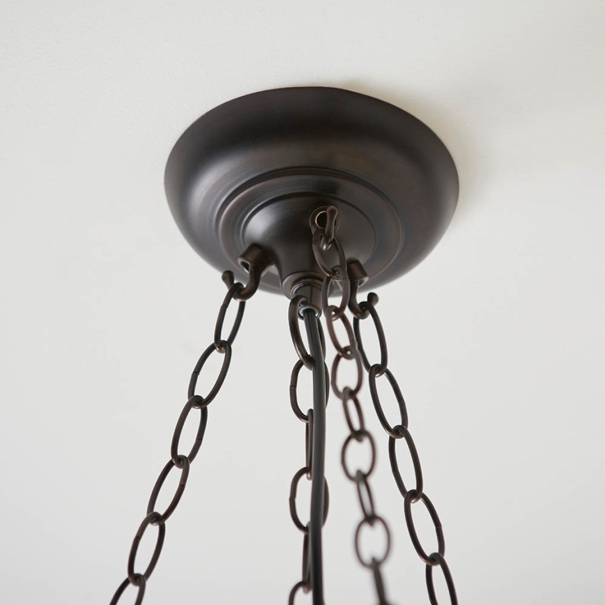 Endon 63936 - Lysekrone på kæde Tiffany ASTORIA 3xE27/60W/230V Ø 48 cm