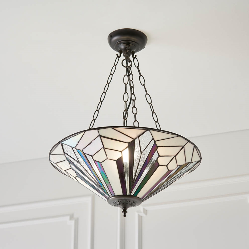 Endon 63936 - Pendel med kædeophæng ASTORIA 3xE27/60W/230V diameter 48 cm