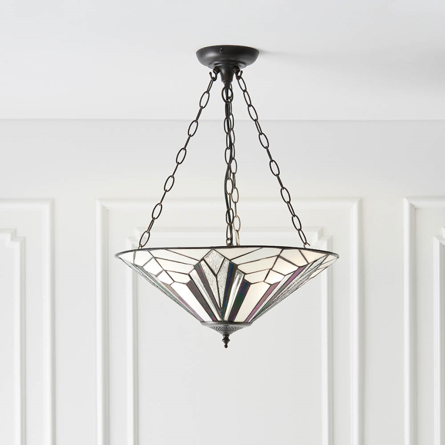 Endon 63936 - Pendel med kædeophæng ASTORIA 3xE27/60W/230V diameter 48 cm