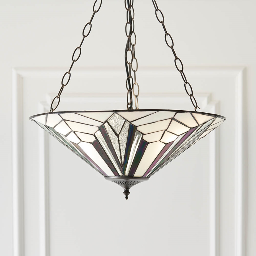 Endon 63936 - Pendel med kædeophæng ASTORIA 3xE27/60W/230V diameter 48 cm