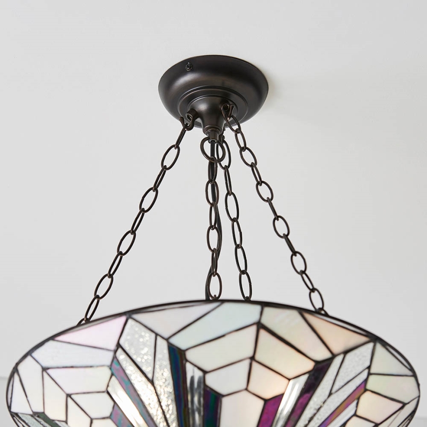 Endon 63936 - Pendel med kædeophæng ASTORIA 3xE27/60W/230V diameter 48 cm