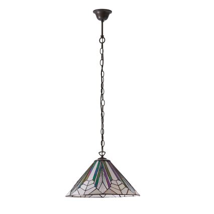Endon 63937 - Lysekrone på kæde Tiffany ASTORIA 1xE27/60W/230V Ø 40 cm