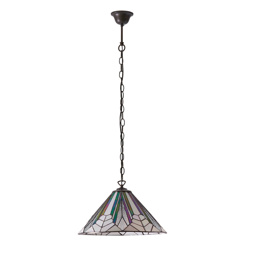 Endon 63937 - Pendel med kædeophæng ASTORIA 1xE27/60W/230V diameter 40 cm