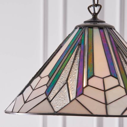 Endon 63937 - Pendel med kædeophæng ASTORIA 1xE27/60W/230V diameter 40 cm