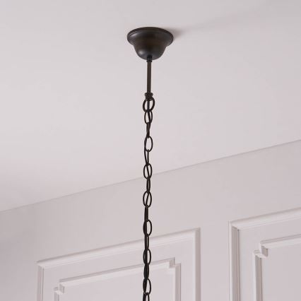 Endon 63937 - Pendel med kædeophæng ASTORIA 1xE27/60W/230V diameter 40 cm