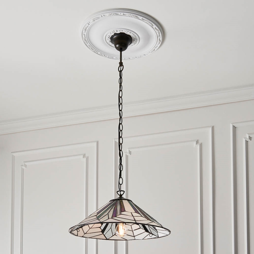 Endon 63938 - Pendel med kædeophæng ASTORIA 1xE27/60W/230V diameter 48 cm