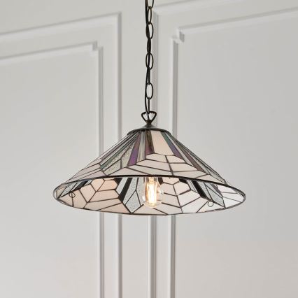 Endon 63938 - Pendel med kædeophæng ASTORIA 1xE27/60W/230V diameter 48 cm