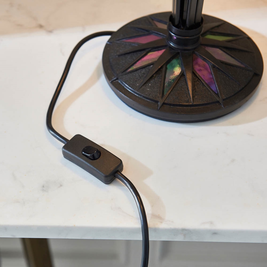 Endon 63939 - Bordlampe Tiffany ASTORIA, 2 x E27, 60 W, 230 V, Ø 40 cm