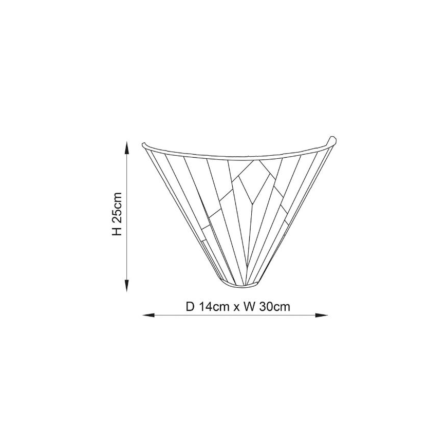 Endon 63940 - Væglampe Tiffany ASTORIA 1xE14/40W/230V