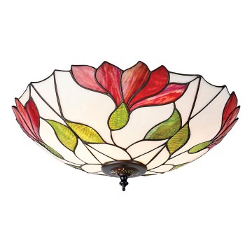 Endon 63960 - Loftlampe Tiffany BOTANICA 2xE27/60W/230V Ø 45 cm