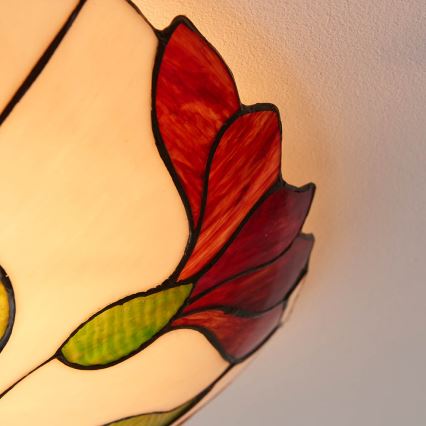 Endon 63960 - Loftlampe Tiffany BOTANICA 2xE27/60W/230V Ø 45 cm