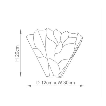 Endon 63964 - Væglampe BOTANICA 1xE14/40W/230V