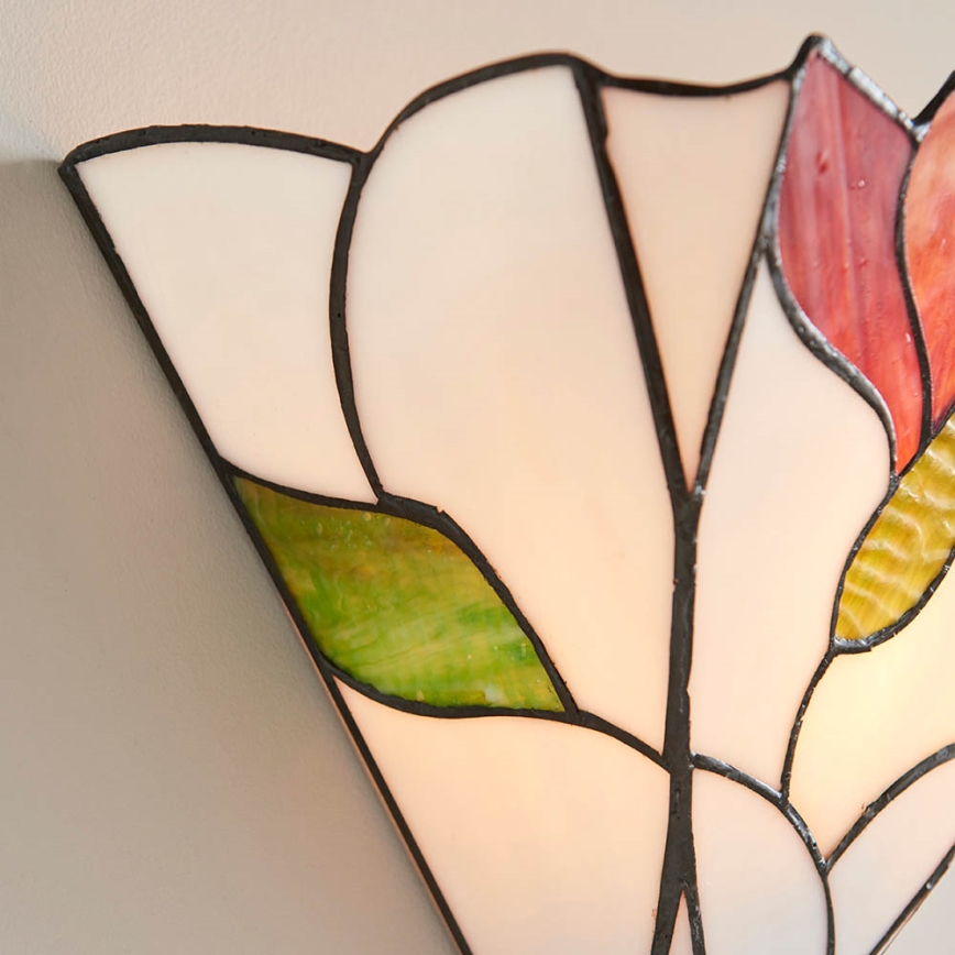 Endon 63964 - Væglampe Tiffany BOTANICA 1xE14/40W/230V