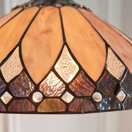 Endon 63977 - Pendel med kædeophæng BROOKLYN 1xE27/60W/230V diameter 40 cm