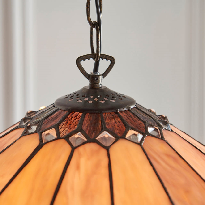 Endon 63977 - Pendel med kædeophæng BROOKLYN 1xE27/60W/230V diameter 40 cm