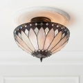 Endon 63978 - Overflademonteret Tiffany-lysekrone BROOKLYN, 3xE27/60W/230V, Ø 40 cm