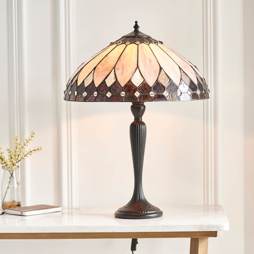 Endon 63982 - Bordlampe BROOKLYN 1xE27/60W/230V Ø 40 cm