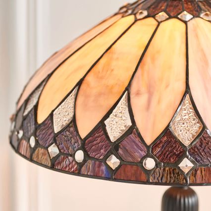 Endon 63982 - Bordlampe BROOKLYN 1xE27/60W/230V Ø 40 cm