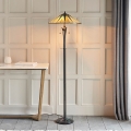 Endon 64041 - Gulvlampe Tiffany DARK STAR 2xE27/60W/230V Ø 49 cm