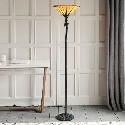 Endon 64042 - Gulvlampe DARK STAR 1xE27/60W/230V diameter 42 cm