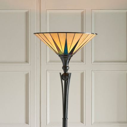 Endon 64042 - Gulvlampe DARK STAR 1xE27/60W/230V diameter 42 cm