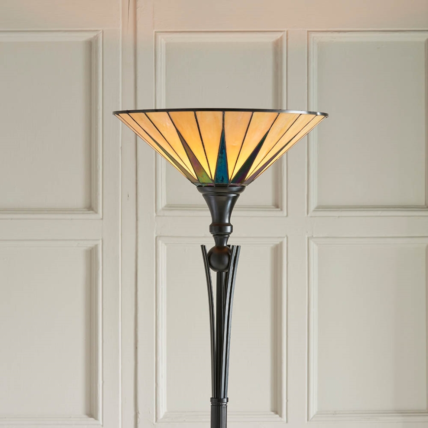 Endon 64042 - Gulvlampe DARK STAR 1xE27/60W/230V diameter 42 cm
